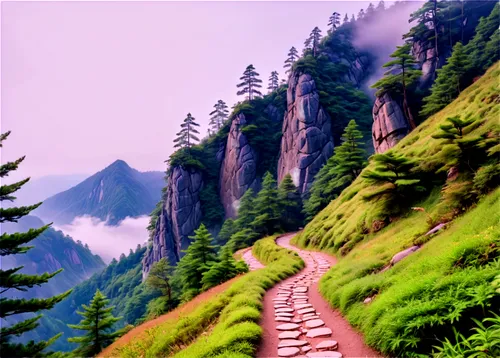 dalhousie,mountain scene,manali,alpine route,rize,hiking path,nature background,uttarakhand,mountain landscape,mountainous landscape,background view nature,himachal,deodar,landscape background,mountain road,mountain slope,alpine landscape,ootacamund,tangmarg,steep mountain pass,Illustration,Japanese style,Japanese Style 02