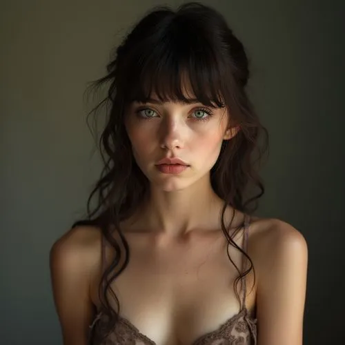 zooey,nolwenn,young woman,girl portrait,woman portrait,pale,bustier,portrait of a girl,felicity jones,beautiful young woman,dennings,beautiful face,attractive woman,mademoiselle,pretty young woman,model,mystical portrait of a girl,brunette,deschanel,collarbones