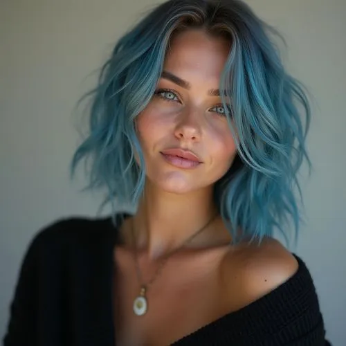 blue hair,color turquoise,turquoise,azzurra,azzurro,genuine turquoise