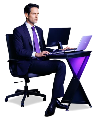 man with a computer,hegseth,shapiro,purple background,cybertrader,computerologist,khaldoon,blur office background,computable,chair png,mitsotakis,gawande,banatski,newscaster,computer business,newsman,office chair,rog,casado,cybermedia,Illustration,American Style,American Style 04