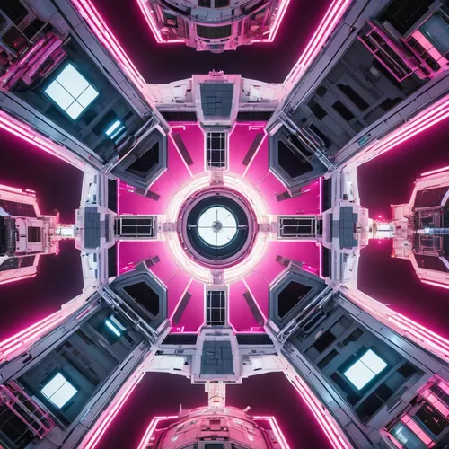 kaleidoscope,kaleidoscopic,metropolis,kaleidoscope art,vertigo,cyclocomputer,fractal environment,hexagon,the center of symmetry,vortex,symmetrical,cinema 4d,hex,matrix,abstract retro,pink squares,pink vector,geometric,magenta,fragmentation,Photography,General,Realistic