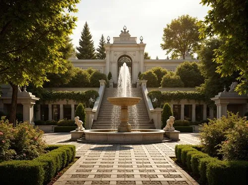 garden of the fountain,fountain,zappeion,maximilian fountain,white temple,city fountain,lafountain,august fountain,stone fountain,fountain of neptune,mozart fountain,fountains,palace garden,decorative fountains,rosicrucian,fountain of friendship of peoples,neptune fountain,old fountain,water palace,pallas athene fountain