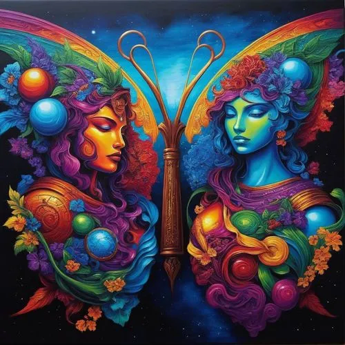 rainbow butterflies,fractals art,vibrantly,bodypainting,fantasy art,butterfly effect,companias,body painting,vivants,vibrancy,reinas,rhinemaidens,dream art,mariposas,passion butterfly,ulysses butterfly,gemini,orions,psytrance,symbolists,Illustration,Realistic Fantasy,Realistic Fantasy 25