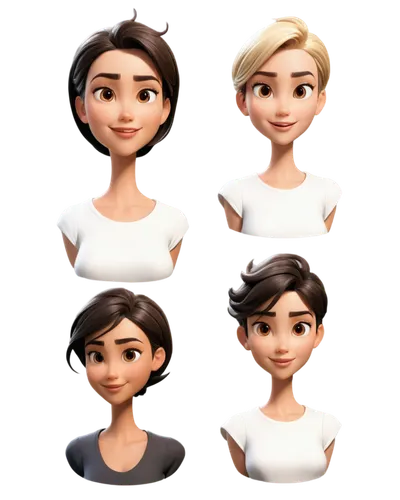 set of cosmetics icons,chipettes,icon set,hairstyles,adrien,avatars,character animation,shailene,meshes,vector people,cockettes,colourists,meninas,turnarounds,hairdos,studies,baby icons,3d rendered,actresses,visages,Unique,Design,Character Design