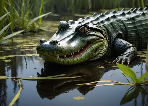 american alligator,american alligators,alligator sculpture,south american alligators,gator,marsh crocodile,alligator,fake gator,alligator sleeping,freshwater crocodile,crocodilian reptile,south carolina alligator,aligator,crocodilian,caiman crocodilus,missisipi aligator,salt water crocodile,american crocodile,saltwater crocodile,crocodile,Conceptual Art,Oil color,Oil Color 05