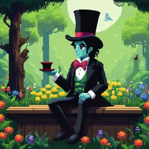 hatter,hans christian andersen,nepeta,tuxedoed,unkei,brunel