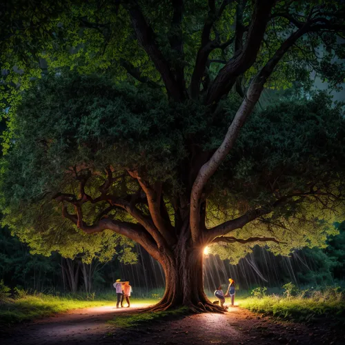 trying to shelter under a big tree from a huge lighting storm ,girl with tree,tree of life,bodhi tree,magic tree,enchanted forest,tree lined path,rosewood tree,tree grove,oak tree,child in park,the gi