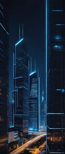 cybercity,city at night,cityscape,metropolis,guangzhou,cyberport,urban towers,skyscrapers,cybertown,ctbuh,shanghai,dubai marina,city skyline,skyscraper,urban,doha,makati,dubai,cityzen,futuristic landscape,Conceptual Art,Oil color,Oil Color 08