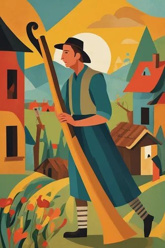 winemaker,basket weaver,alphorn,chimney sweep,chimney sweeper,farmworker,autumn chores,a carpenter,gardener,garden work,work in the garden,forest workers,cleaning woman,woman at the well,female worker,farmer,scythe,carpenter,threshing,basque rural sports,Art,Artistic Painting,Artistic Painting 35