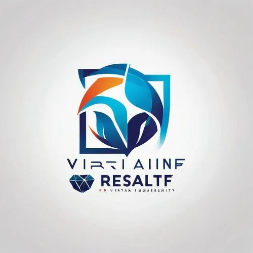 Create a minimalist logo for a university research team specializing in Virtual Reality (VR) and Augmented Reality (AR). ,the logo for a virtual business,vitalstatistix,versatel,vitalink,results arhat