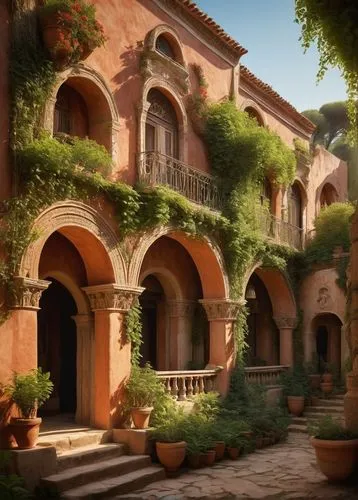 sapienza,hacienda,tuscan,la kasbah,kasbah,casa,positano,portofino,venetian,taormina,theed,patios,granada,apolloni,palazzo,cervo,venezia,courtyard,sicilian,terraces,Illustration,Retro,Retro 17