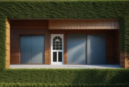 garage door,3d rendering,render,eco-construction,garden shed,prefabricated buildings,barn,shed,sheds,small house,garage,heat pumps,farm hut,grass roof,3d render,wooden facade,frame house,horse stable,