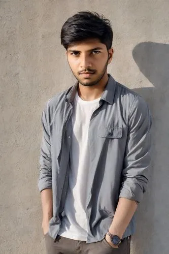 pakistani boy,kabir,portrait background,grey background,muslim background,photo session in torn clothes,smart look,sagar,photographic background,indian celebrity,film actor,gaddi kutta,kutia,khoresh,male model,blank profile picture,brick background,image editing,newspaper role,devikund,Photography,Realistic