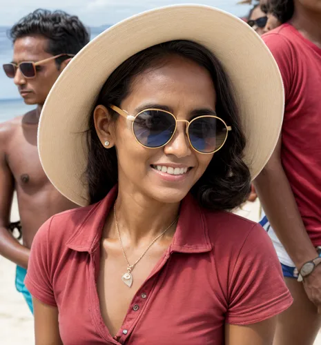 ray-ban,panama hat,maldives mvr,aviator sunglass,ordinary sun hat,sunglasses,sun glasses,saona,maldivian rufiyaa,rosa bonita,high sun hat,sun hat,mock sun hat,bahama mom,beach background,people on beach,on the beach,menswear for women,wanda,the girl's face