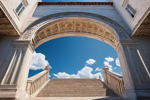 triumphal arch,archways,round arch,three centered arch,pointed arch,archway,entranceways,entablature,bernini's colonnade,semi circle arch,half arch,arch,janiculum,doge's palace,archly,neoclassical,campidoglio,entranceway,arc de triomphe,arch of constantine,Photography,Black and white photography,Black and White Photography 01