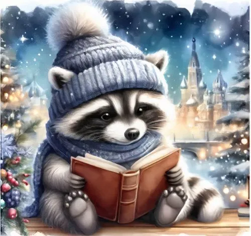 reading owl,read a book,racoon,raccoon,book gift,relaxing reading