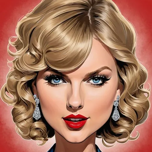 swiftlet,swifty,swift,taylor,aylor,pop art style,retro 1950's clip art,taylori,taytay,fashion vector,edit icon,vector illustration,kaylor,rosalyn,valentine pin up,taylors,treacherous,swiftmud,talvin,portrait background,Illustration,Abstract Fantasy,Abstract Fantasy 23