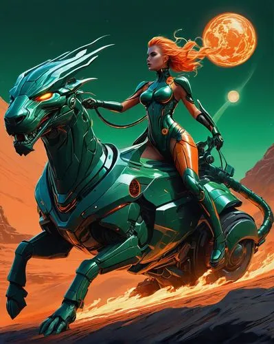 bronze horseman,fire horse,sci fiction illustration,horseback,chariot,centaur,constellation centaur,weehl horse,horseman,dolphin rider,seat dragon,patrol,endurance riding,two-horses,fantasy picture,alpha horse,horse riders,galloping,mergus,equestrian,Conceptual Art,Sci-Fi,Sci-Fi 24