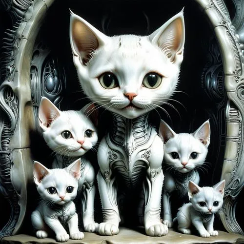 cat family,familiars,doll cat,white cat,georgatos,catsoulis,cat pageant,baby cats,gatos,cats,bartok,pussycats,breed cat,vintage cats,kittens,felines,planescape,catterns,korin,dollfus,Conceptual Art,Sci-Fi,Sci-Fi 02