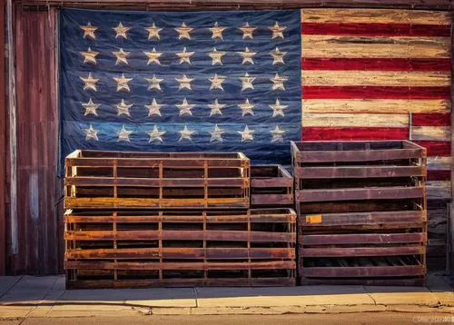 Denver, Colorado, industrial area, abandoned buildings, rusty metal fences, old brick walls, vintage windows, wooden crates, reclaimed lumber, distressed textures, morning sunlight, warm tone, shallow