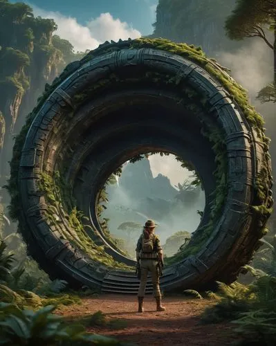 stargate,semi circle arch,time spiral,round arch,portals,wormhole,hobbit,torus,arrival,life is a circle,fantasy picture,a circle,portal,circular,digital compositing,helix,el arco,hobbiton,3d fantasy,circle of life,Photography,General,Fantasy