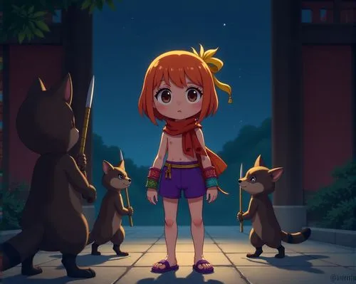 tsunoda,butka,yotsuba,pekoe,eevee,kururi