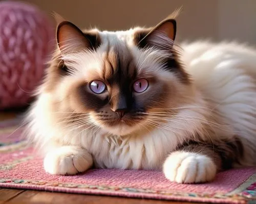 ragdoll,birman,blue eyes cat,cat with blue eyes,siamese cat,siamese,british longhair cat,cute cat,domestic long-haired cat,siberian cat,blue eyes,turkish angora,burmese,golden eyes,doll cat,calico cat,breed cat,cross-eyed,kurilian bobtail,tonkinese,Illustration,Retro,Retro 04