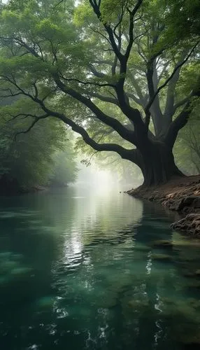 green trees with water,the japanese tree,mangroves,eastern mangroves,underwater landscape,nature wallpaper,Photography,Documentary Photography,Documentary Photography 11