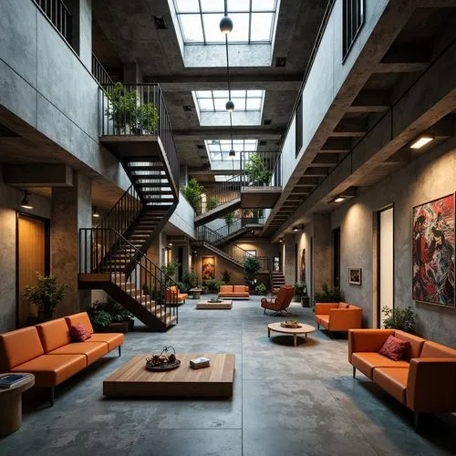 lofts,loft,atriums,interior modern design,gensler,minotti,atrium,lobby,andaz,modern office,interior design,penthouses,dogpatch,corten steel,multistory,contemporary decor,groundfloor,modern decor,bureaux,offices