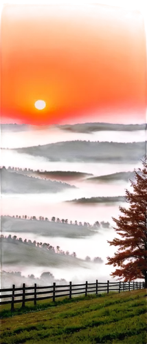 wave of fog,sea of fog,foggy landscape,fog banks,sea of clouds,north american fog,mountain sunrise,morning mist,driftless,morning illusion,mists,atmosphere sunrise sunrise,lenticular,veil fog,easter sunrise,rolling hills,boomerang fog,ground fog,shenandoah valley,morning fog,Illustration,Vector,Vector 06