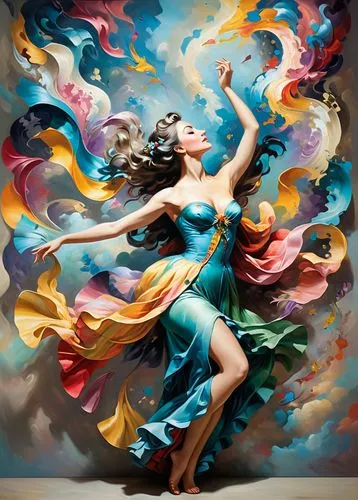 dance with canvases,danses,dancer,dancers,flamenco,fluidity,Art,Classical Oil Painting,Classical Oil Painting 36