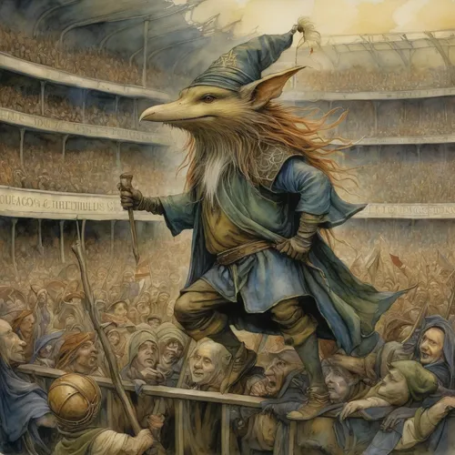 stadium falcon,swamp football,feathered race,vikings,gryphon,harp of falcon eastern,the pied piper of hamelin,fox hunting,hare field,bird bird-of-prey,prejmer,eagles,nfl,viking,tyto longimembris,pied piper,falconer,gridiron football,national football league,the beaked,Illustration,Realistic Fantasy,Realistic Fantasy 14