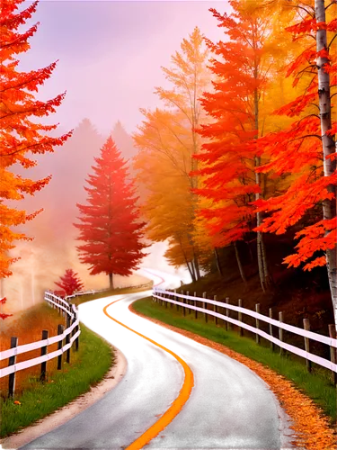 autumn background,autumn scenery,fall landscape,autumn landscape,mountain road,country road,forest road,autumn forest,landscape background,cartoon video game background,fall foliage,autumn idyll,autumn morning,maple road,one autumn afternoon,winding road,autumn day,autumn frame,autumn trees,nature background,Illustration,Vector,Vector 19