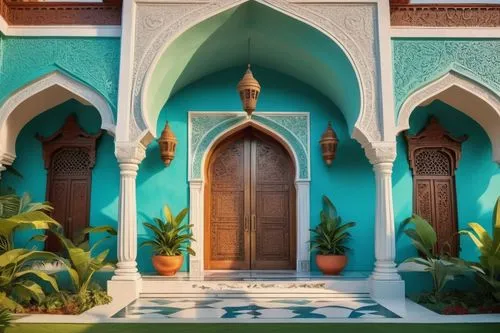 mihrab,zanzibar,morocco,djerba,marocco,hrab,mosques,riad,islamic architectural,doorways,moroccan pattern,marrakesh,blue doors,marocchi,jerba,zanzibaris,archways,peranakan,la kasbah,maroc,Illustration,Retro,Retro 12