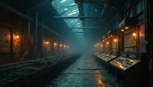 ghost train,industrial hall,obscura,passage,abandoned train station,auschwitz,eerie,fabrik,train station passage,cold room,precipitator,train cemetery,auschwitz i,ghost locomotive,victorian,hall of the fallen,industrial ruin,bioshock,carreau,dishonored,Photography,General,Realistic