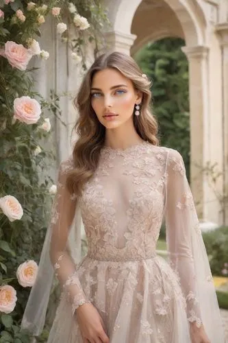 bridal clothing,wedding dresses,bridal dress,wedding gown,wedding dress,quinceanera dresses,silver wedding,bridal,bridal party dress,bridal jewelry,enchanting,blonde in wedding dress,romantic look,quinceañera,wedding dress train,debutante,golden weddings,princess sofia,wedding photo,social,Photography,Realistic