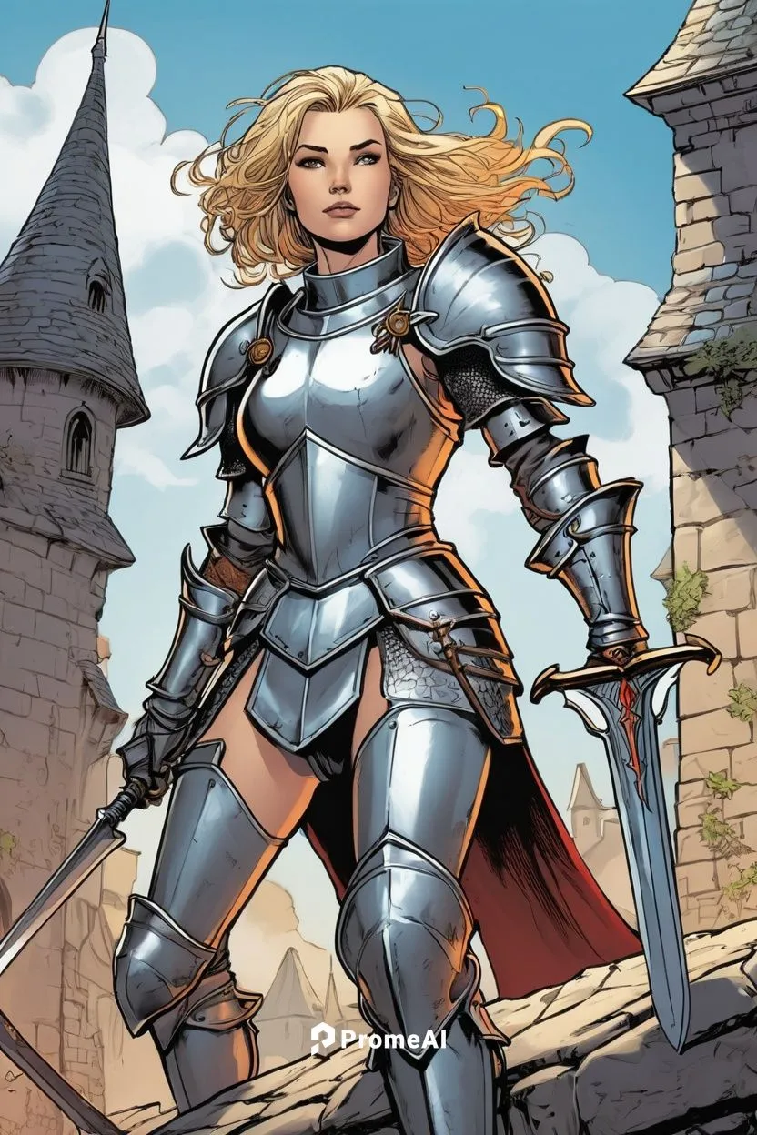 female knight in Ghost and Goblins,joan of arc,claymore,thorhild,lilandra,hippolyta,laureline,female warrior,sandahl,krietor,illyana,knightly,amora,glorfindel,brunhilde,nelisse,thunderer,brunhild,sigy