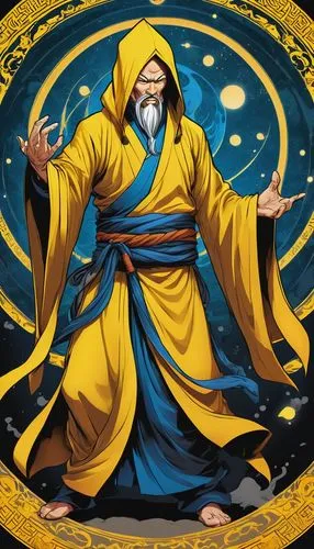 laozi,xiaojian,bugenhagen,guangzhao,ghazan,iroh,Illustration,American Style,American Style 13