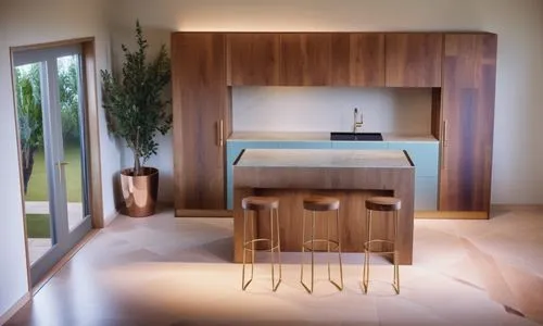 Modern one line kitchen with an island,credenza,minotti,wooden sauna,writing desk,washstand,sideboard,modern minimalist bathroom,corian,wood casework,wooden desk,associati,luxury bathroom,washbasin,hi