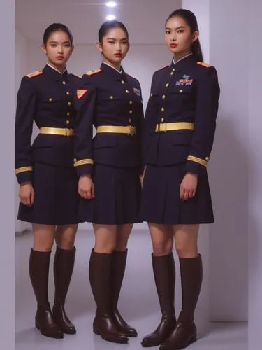 stewardesses,military uniform,a uniform,uniforms,policewomen,servicewoman,Photography,General,Realistic