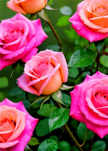 pink roses,noble roses,rosas,rose roses,colorful roses,blooming roses,pink rose,esperance roses,rose pink colors,romantic rose,bicolor rose,rosewall,japan rose,bright rose,rosses,garden rose,rose blooms,rose plant,rose bush,scented rose,Illustration,Realistic Fantasy,Realistic Fantasy 20