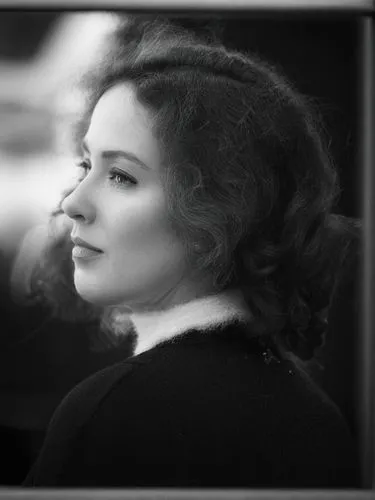 Black and white photo portrait of a lady, very close up.,black and white pograph of woman's face with long hair,lillian gish - female,vintage woman,dennings,latynina,ardant,tuppence,Photography,Black 