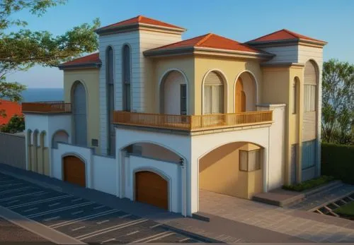 Same building structure and exterior with new colors no other changes ,build by mirza golam pir,3d rendering,two story house,holiday villa,large home,villa,modern house,byzantine architecture,private 