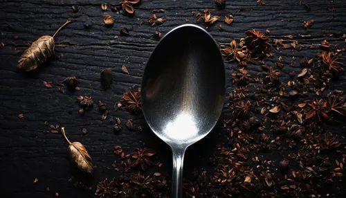 Create a suspenseful scene where a spoon becomes the key evidence in a murder investigation.,a spoon,wooden spoon,cooking spoon,spoon,spoonful,egg spoon,soprano lilac spoon,coconut oil on wooden spoon