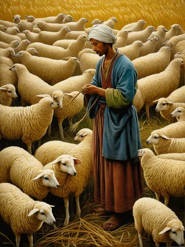 the good shepherd,good shepherd,shepherd,shepherds,east-european shepherd,shepherd dog,shepherd romance,pilgrim,the sheep,church painting,pyrenean shepherd,sheep knitting,flock of sheep,counting sheep,a flock of sheep,the manger,pilgrims,sheep-dog,sheared sheep,wool sheep,Illustration,Realistic Fantasy,Realistic Fantasy 08