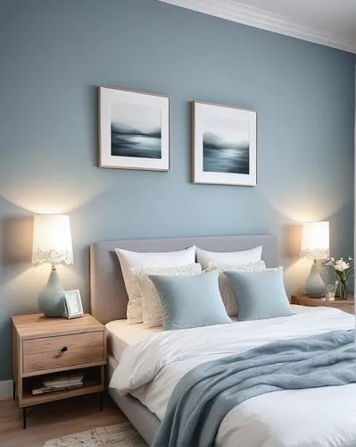 headboards,headboard,bedstead,guestroom,bedside lamp,modern decor,contemporary decor,blue lamp,search interior solutions,guest room,table lamps,bedroomed,wall lamp,modern room,hemnes,chambre,nightstands,danish room,blue room,decortication,Conceptual Art,Daily,Daily 32