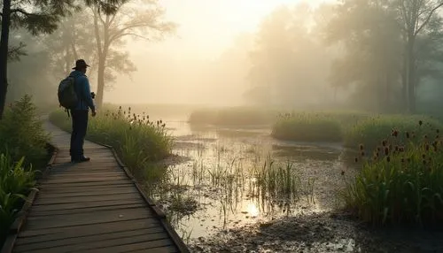 morning mist,riverwood,polders,bayou,swamps,dayz,marshlands,marshes,wetland,wetlands,mists,marsh,spreewald,foggy landscape,morning fog,backwater,enb,streamside,fisherman,dreamfall,Photography,General,Realistic