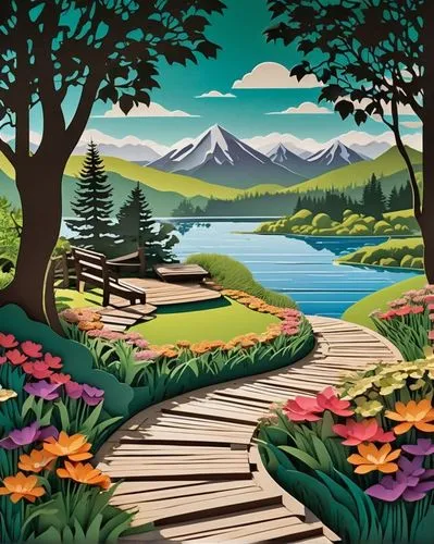 mountain scene,mountain landscape,paisaje,landscape background,nature landscape,salt meadow landscape,forest landscape,river landscape,skamania,hiking path,alpine landscape,home landscape,landscape nature,cascade mountain,trillium lake,mountain lake,mountainous landscape,landscaper,nature background,mountain meadow,Unique,Paper Cuts,Paper Cuts 04