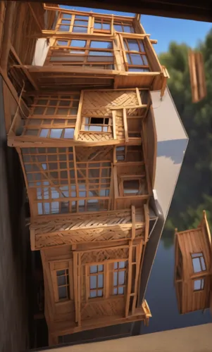 wooden houses,wooden construction,half-timbered house,wooden house,stilt houses,half timbered,wooden windows,cube stilt houses,hanging houses,half-timbered houses,timber house,floating huts,escher vil