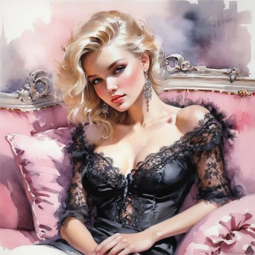 vanderhorst,whitmore,blonde woman,dreamlover,selina,bardot,lopilato,maetel,femme fatale,donsky,femininity,ingenue,behenna,hannelore,mcginnis,blumarine,chiffons,fatale,connie stevens - female,liselotte,Conceptual Art,Oil color,Oil Color 03